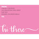 Hi There Shipping Labels Image 1 of 3